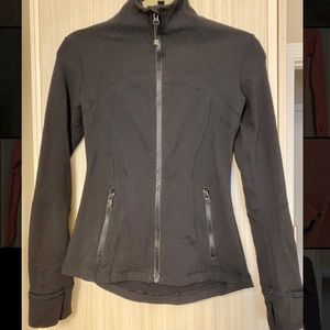 Lululemon zip up jacket, black